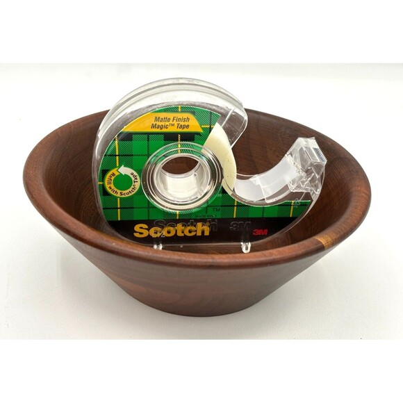 Vermillion Snack Salad Bowls Real‎ Walnut Wood Turned 5.75" Made in the USA MO - Picture 12 of 12